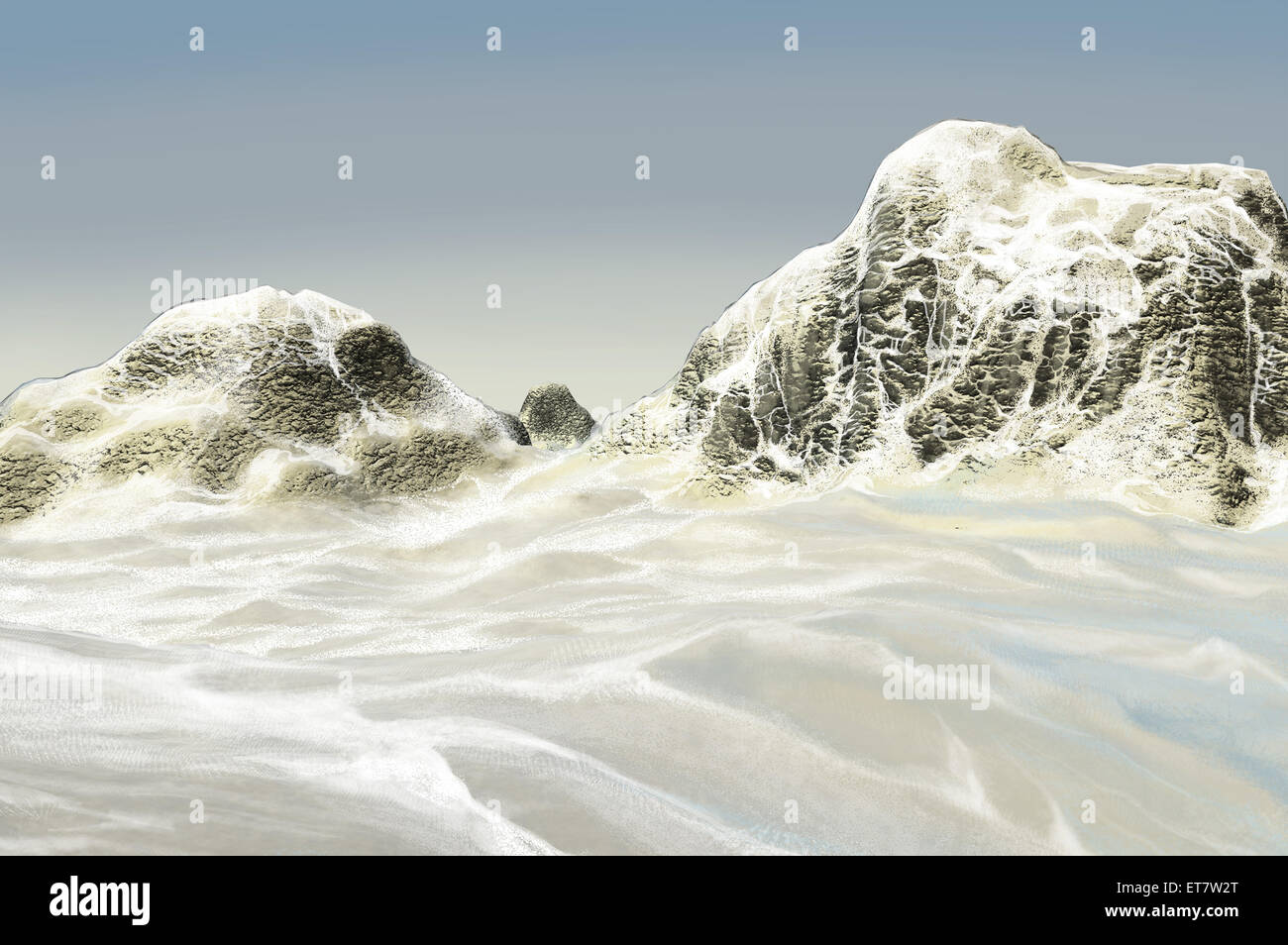 Snow, illustration technique, Banque D'Images