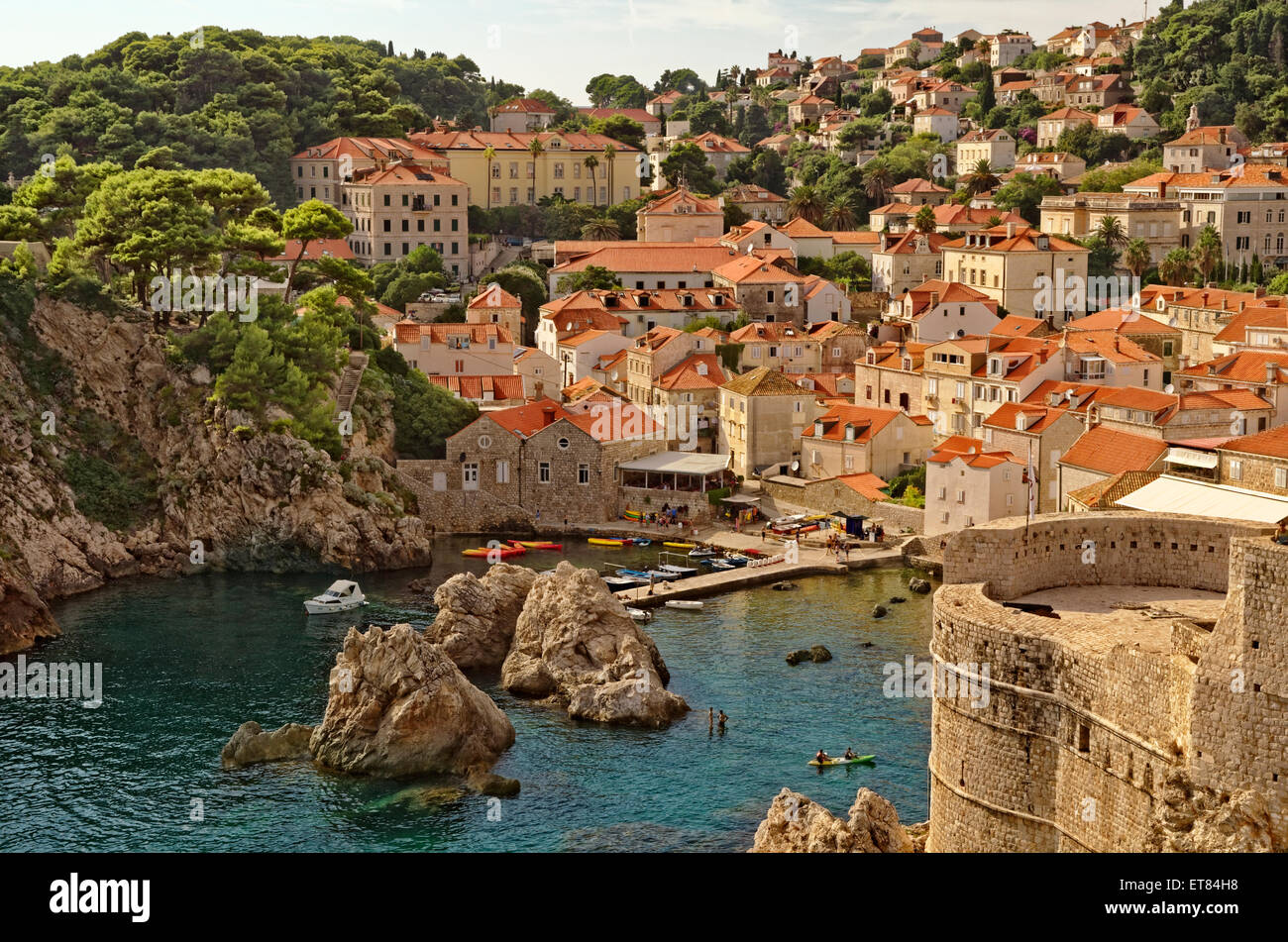 West Bay de vieille ville de Dubrovnik en Croatie Banque D'Images