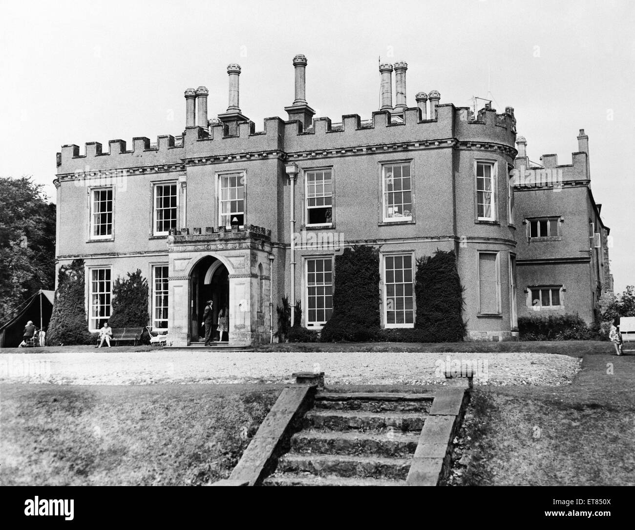 Penllyn Castle est un château d'architecture normande, à Bridgend, Ile-de-Galles du Sud. Circa 1961. Banque D'Images