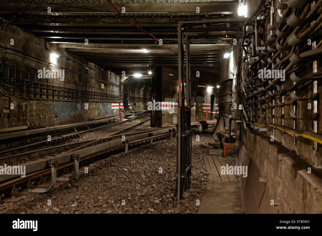 Berlin, Allemagne, Berlin tunnel métro inconnu Banque D'Images