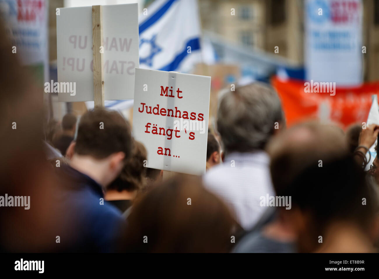Berlin, Allemagne, de protestation Judéophobie plus jamais Banque D'Images