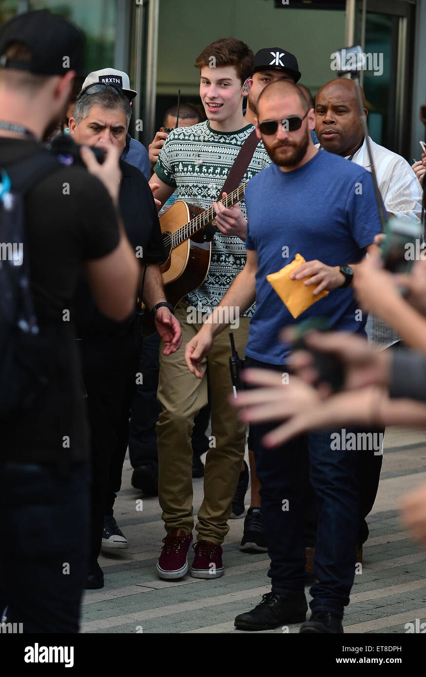 Y100 Jingle Ball 2014 - Backstage à BB&T Center avec : Shawn Mendes Où : Sunrise, Florida, United States Quand : 21 Déc 2014 Crédit : Johnny Louis/WENN.com Banque D'Images