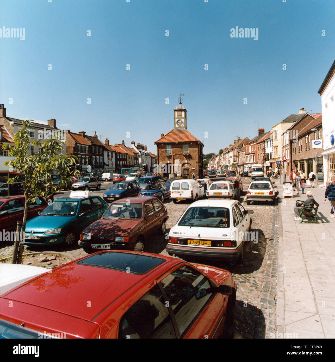Yarm High Street. Circa 1995. Banque D'Images Yarm High Street. Circa 1995. Banque D'Images