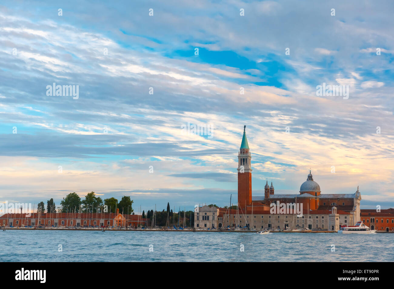 San Giorgio Maggiore dans la lagune de Venise, Italie Banque D'Images