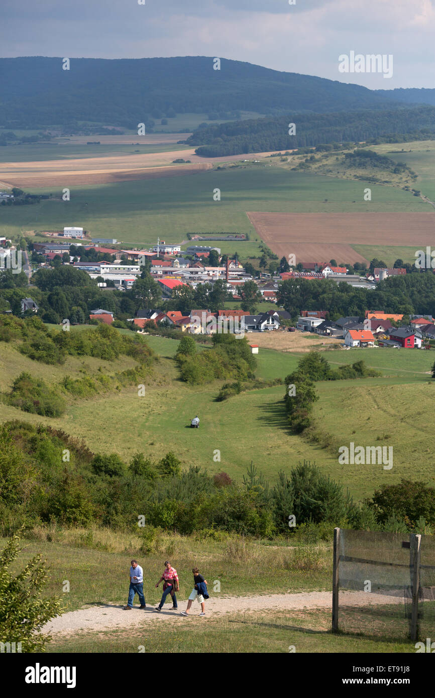 Rasdorf, Allemagne, vue depuis la tour d'observation au site commémoratif Point Alpha Banque D'Images