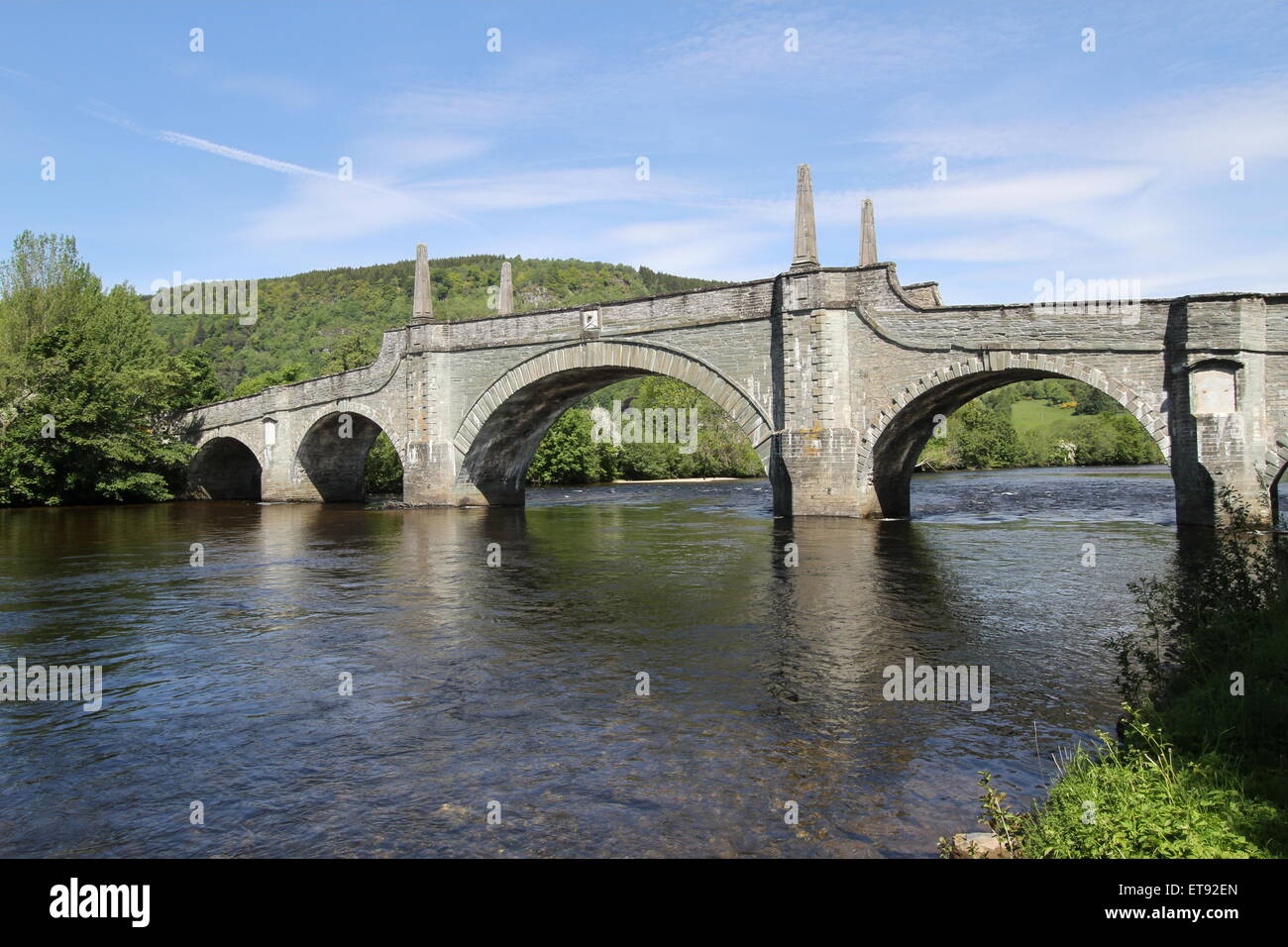 Le Général Wade's bridge sur la rivière Tay en Écosse aberfeldy juin 2015 Banque D'Images