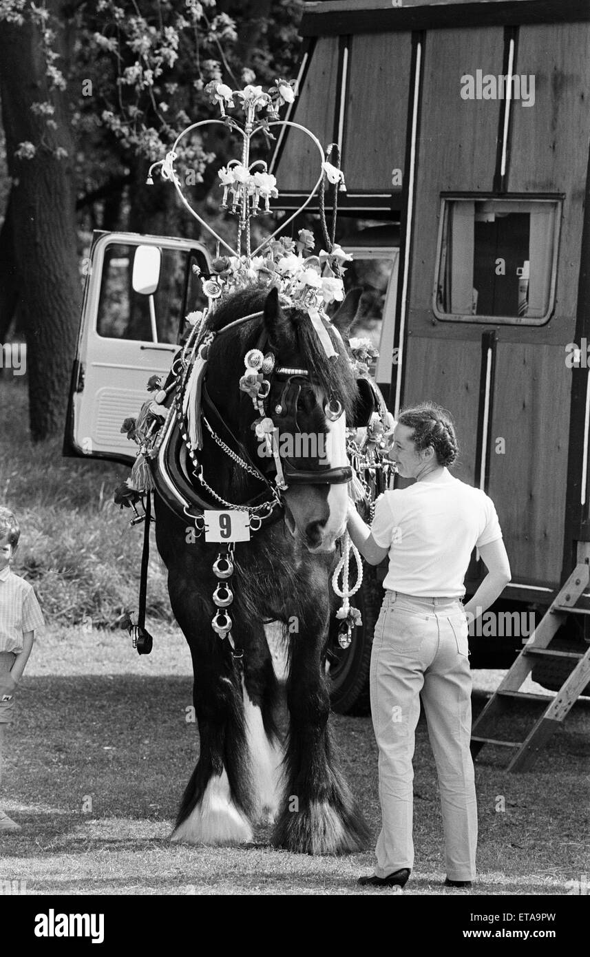 Liverpool peut l'Parade, samedi 9 mai 1987. Dans les coulisses, la préparation. Banque D'Images