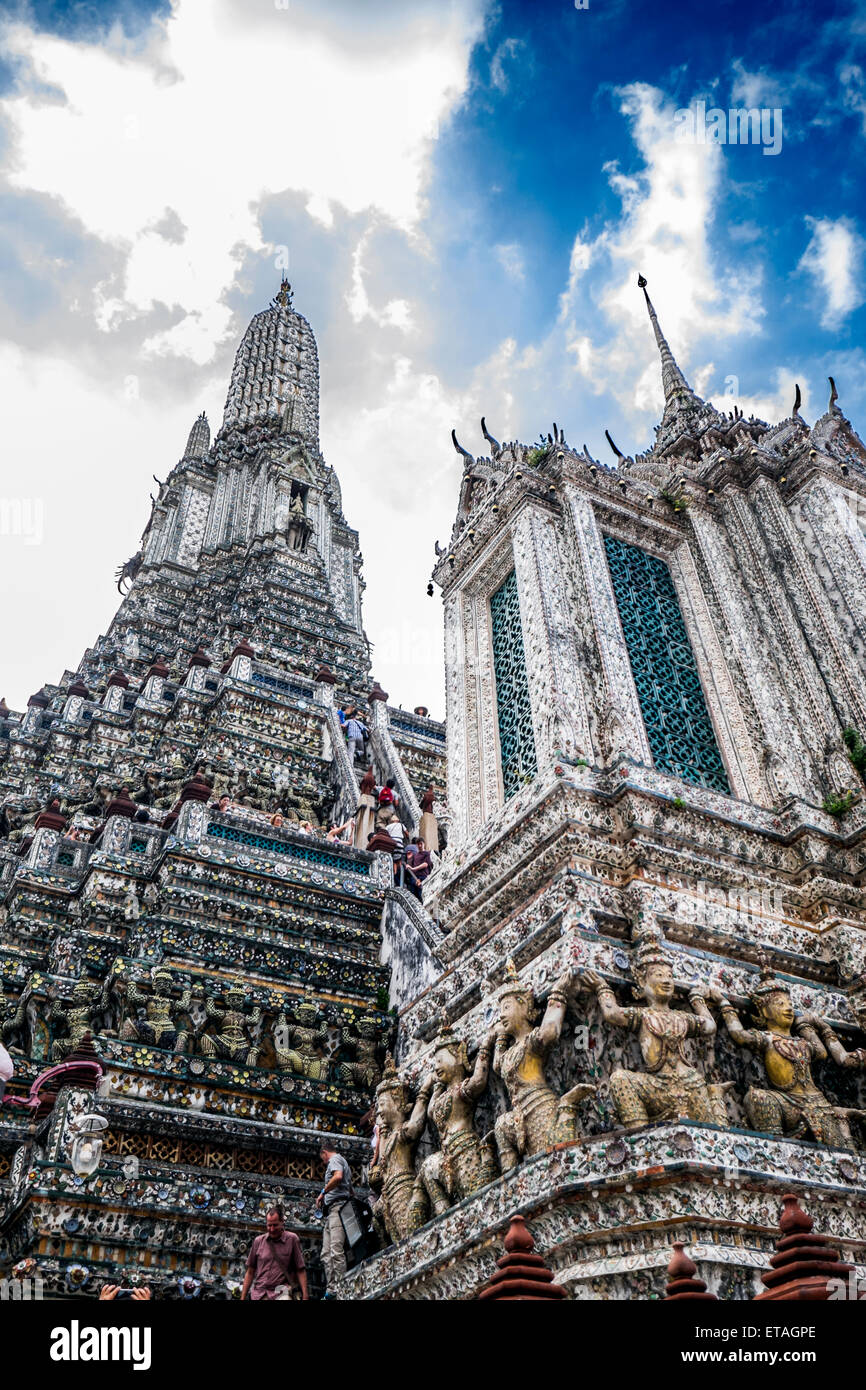 L'Asie. Thaïlande, Bangkok. Wat Arun. Banque D'Images