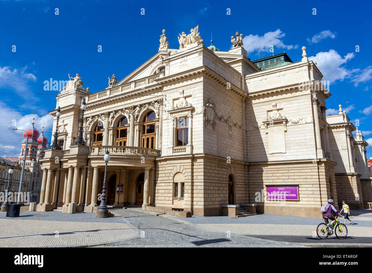 Josef Kajetan Tyl Theatre (1902) Vieille ville, Plzen, Pilsen Theatre République Tchèque, Europe Banque D'Images