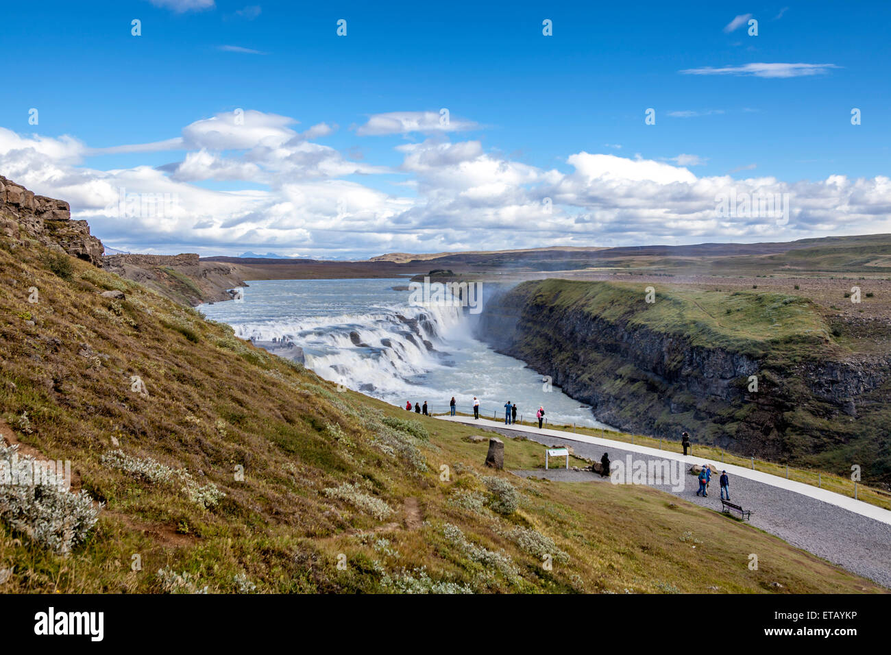 Le Parc National de Thingvellir, Gullfoss, près de Reykjavik en Islande Banque D'Images