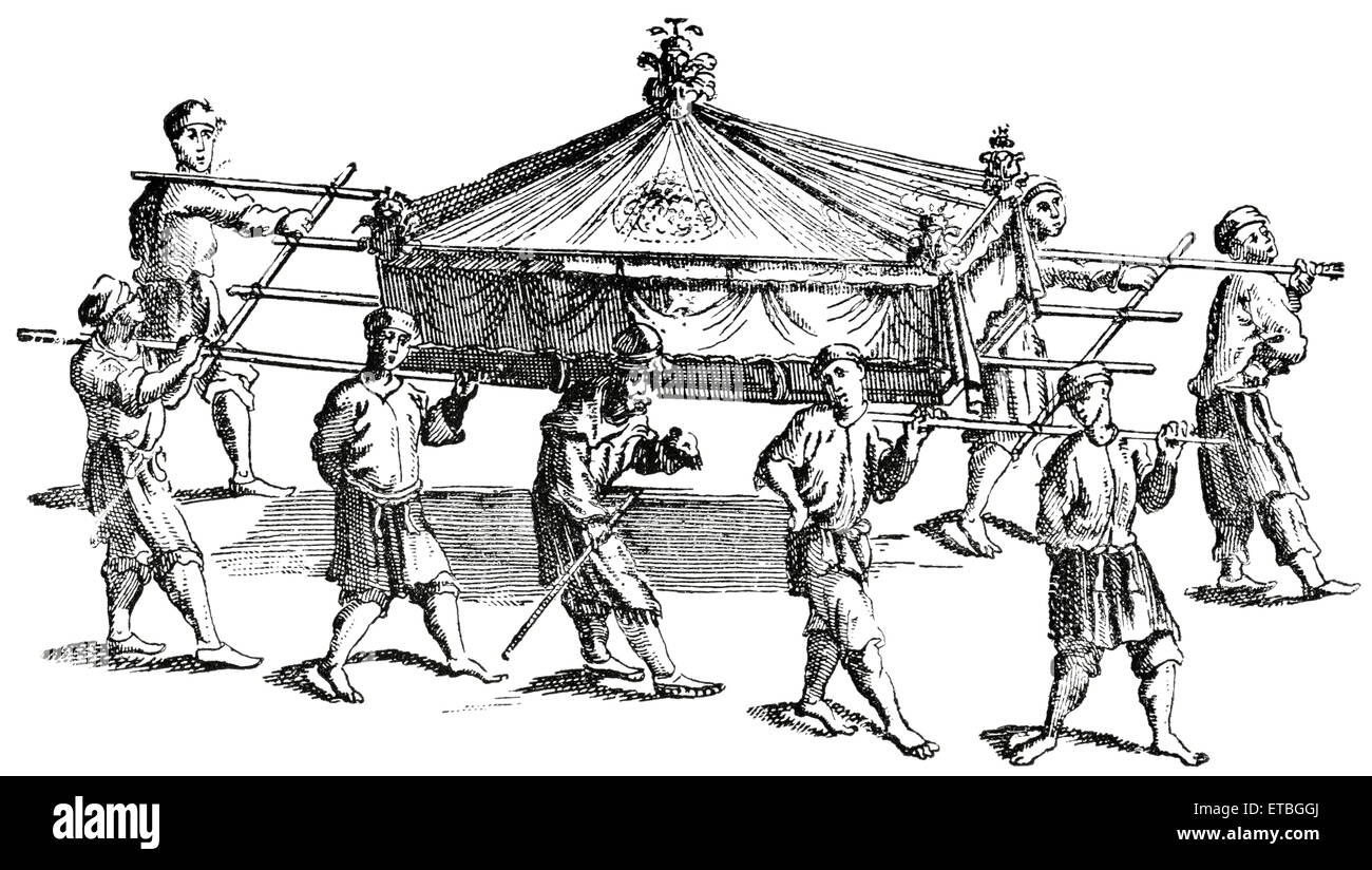 Corbillard chinois au 16ème siècle, 'portefeuille classique de primitive, des transporteurs par Marshall M. Kirman, World Railway Publ. Co., Illustration, 1895 Banque D'Images Corbillard chinois au 16ème siècle, 'portefeuille classique de primitive, des transporteurs par Marshall M. Kirman, World Railway Publ. Co., Illustration, 1895 Banque D'Images