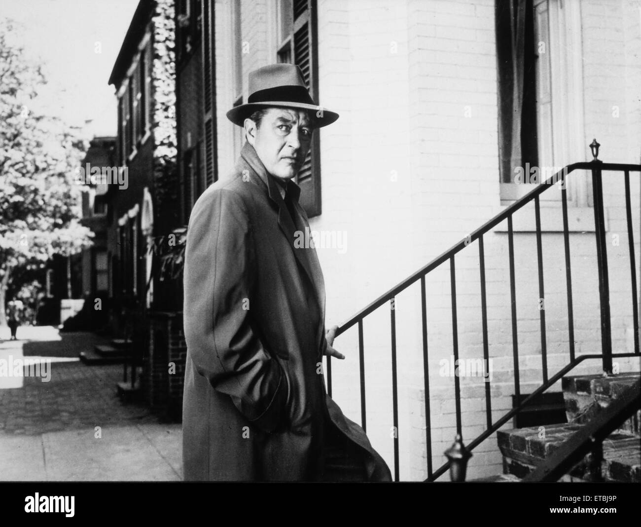 Ray Milland, sur-ensemble du film 'Le Voleur', 1952 Banque D'Images