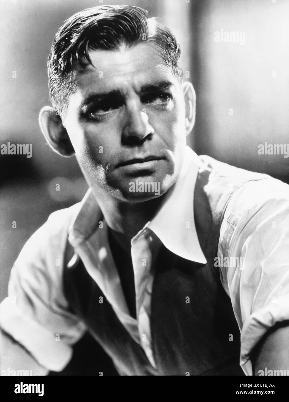 Clark Gable, Portrait, sur-ensemble du film 'Red Dust', 1932 Banque D'Images