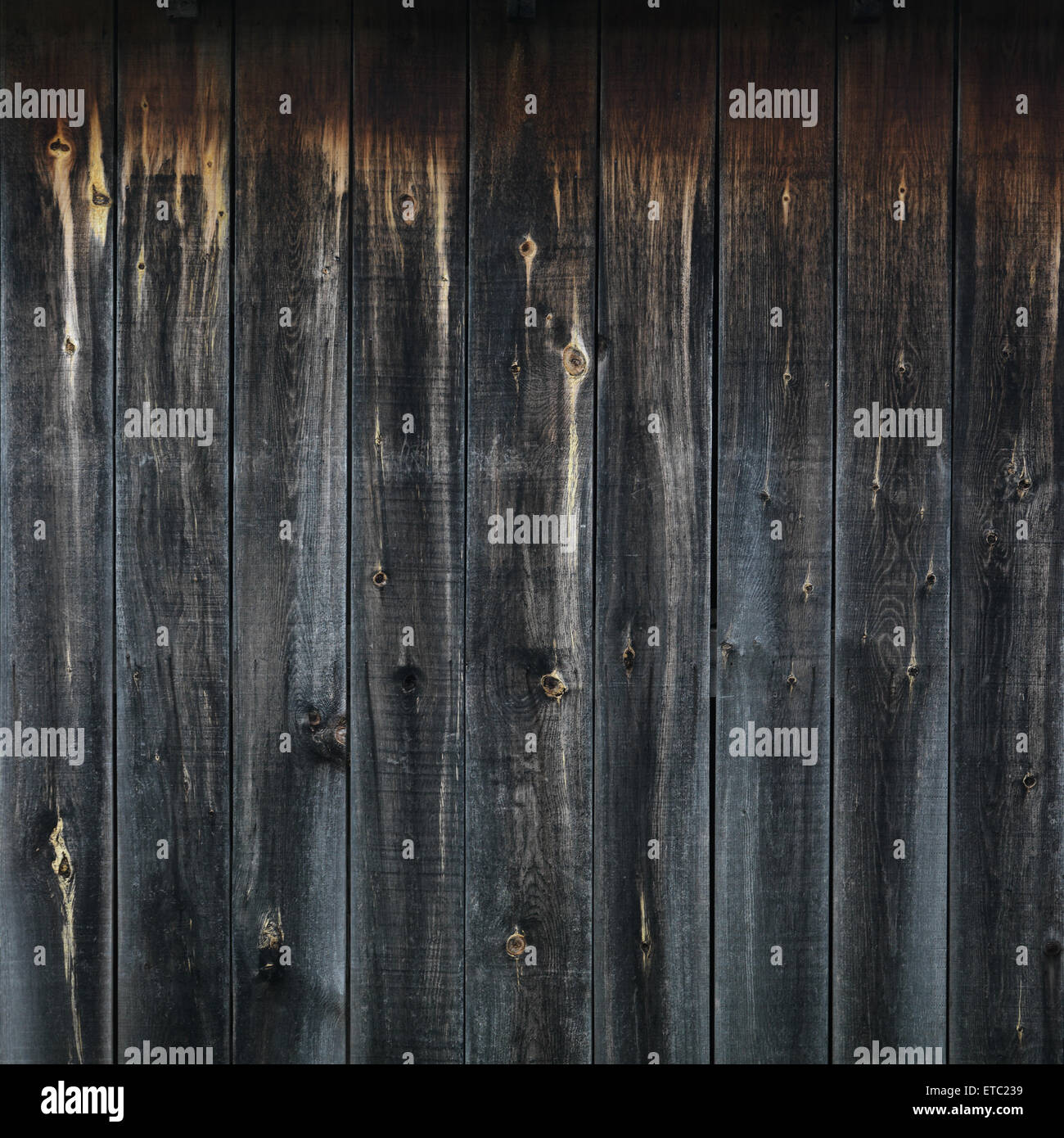En bois patiné noir, bois mur texture background Banque D'Images