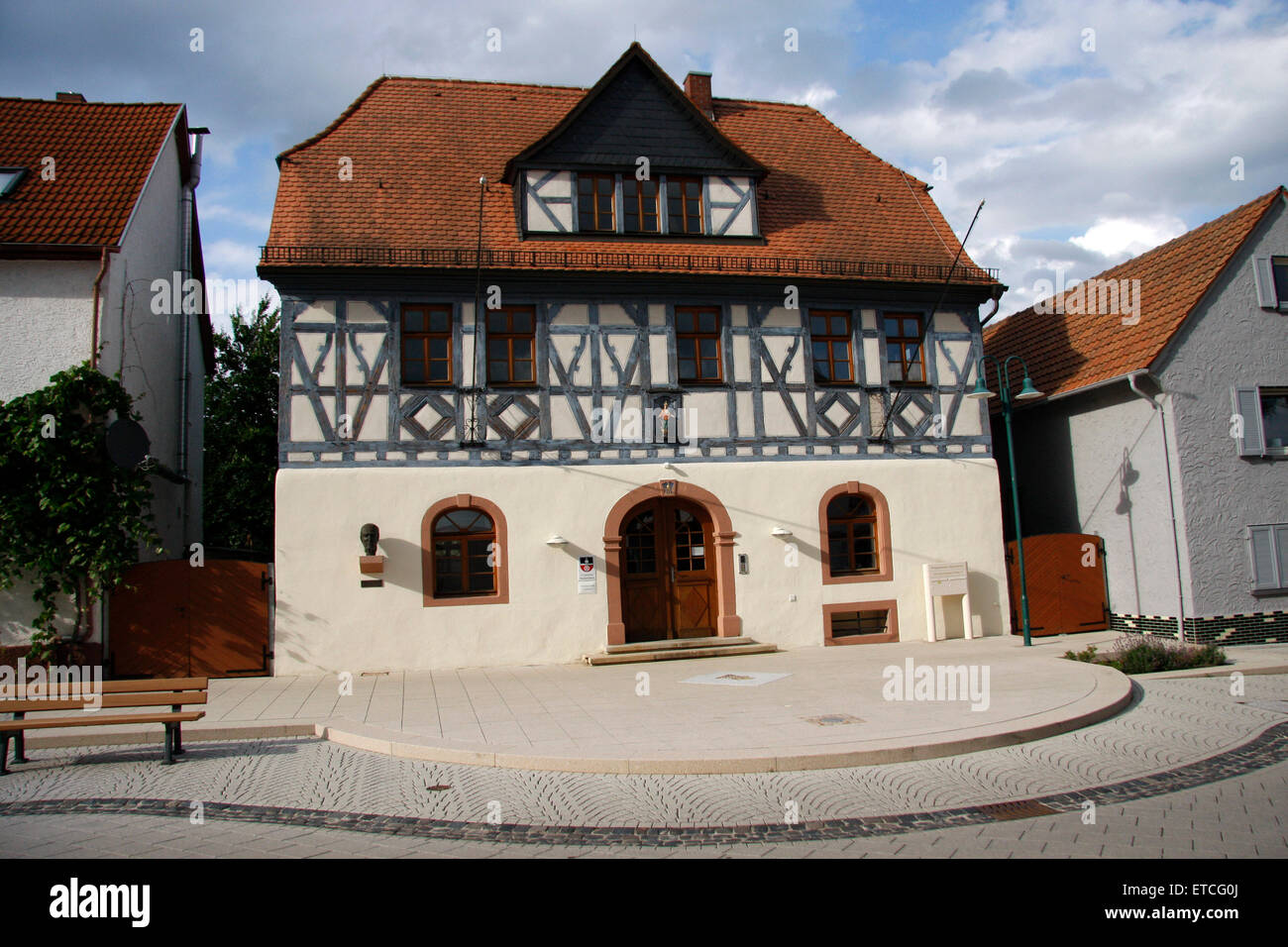 Das Geburtshaus von Carl Zuckmayer, Nackenheim. Banque D'Images