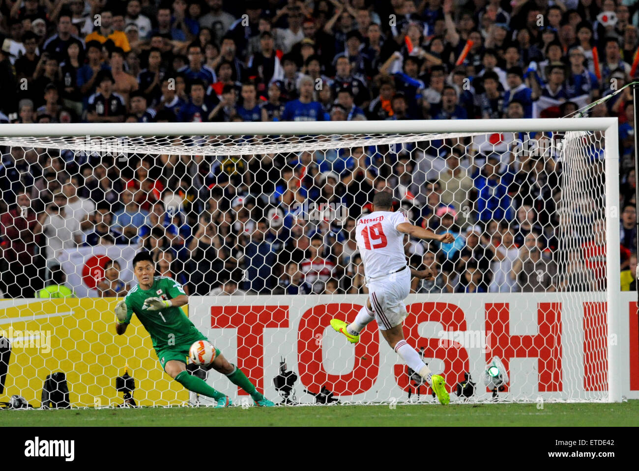 Les Émirats arabes Emirites a battu le Japon en quart de finale du championnat de football d'Asie comprend : Ismail Ahmed Où : Sydney, Australie Quand : 23 Jan 2015 Credit : WENN.com Banque D'Images