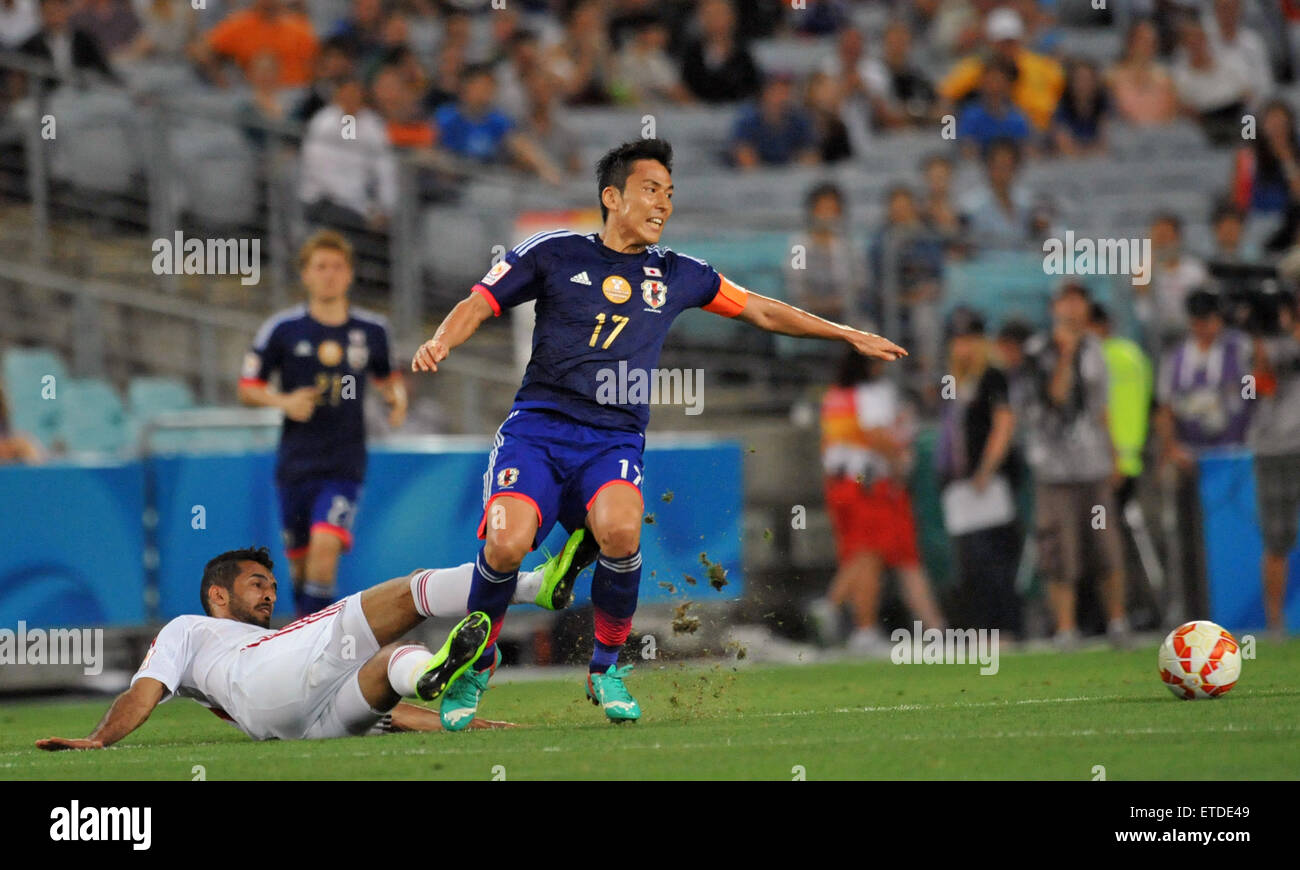 Les Émirats arabes Emirites a battu le Japon en quart de finale du championnat de football d'Asie comprend : Makoto Hasebe Où : Sydney, Australie Quand : 23 Jan 2015 Credit : WENN.com Banque D'Images