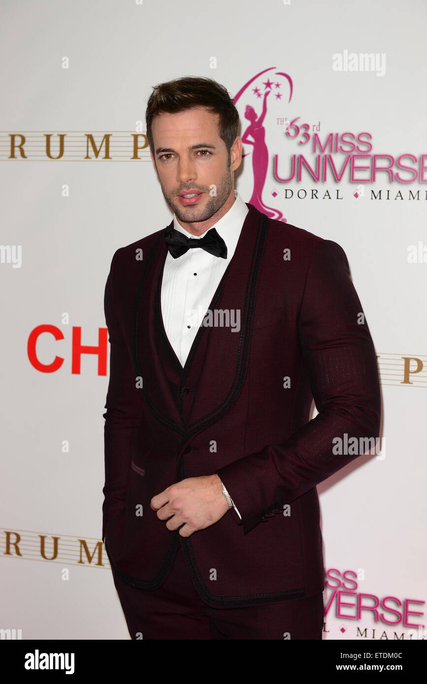 Le 63e Congrès annuel de défilé de Miss Univers au Trump Doral National - Tapis rouge avec des arrivées : William Levy Où : Doral, Florida, United States Quand : 25 Jan 2015 : Crédit Photographie/WENN.com JLN Banque D'Images