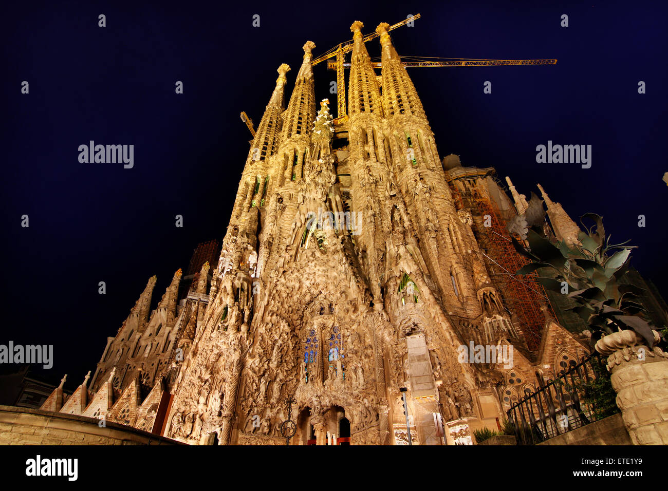 Sagrada Familia, par Antoni Gaudí. Barcelone. Banque D'Images