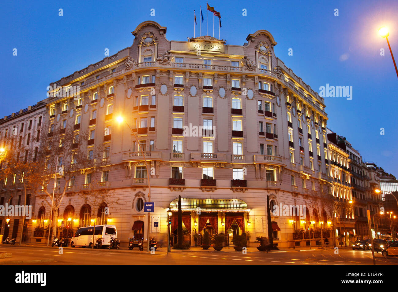 Hotel Palace Barcelona (ancien hôtel Ritz). 1929. Barcelone. Banque D'Images