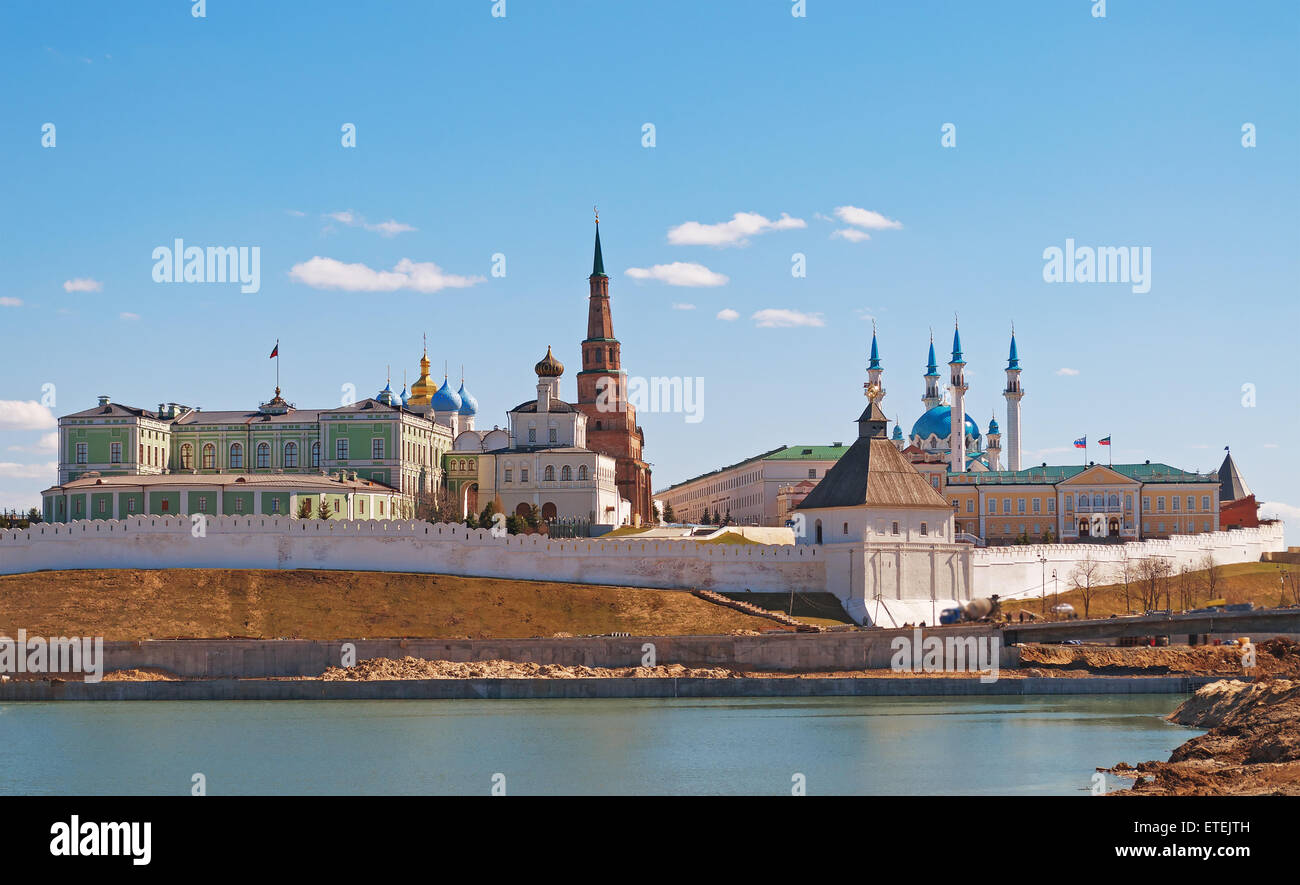Avis de Kremlin de Kazan. La Russie Banque D'Images