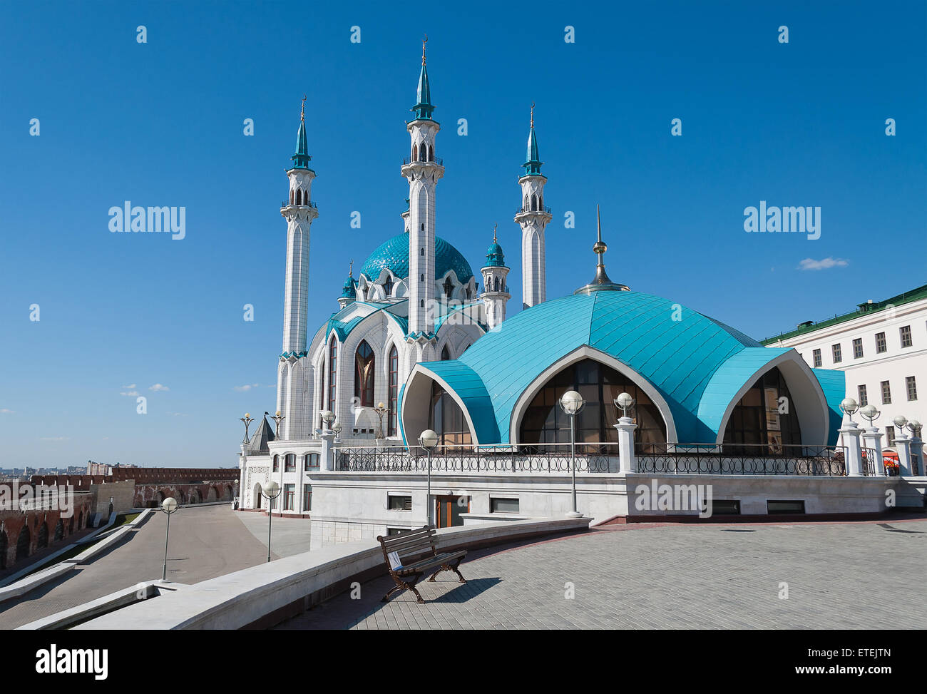 La mosquée Kul Sharif à Kazan Kremlin. La Russie. Banque D'Images