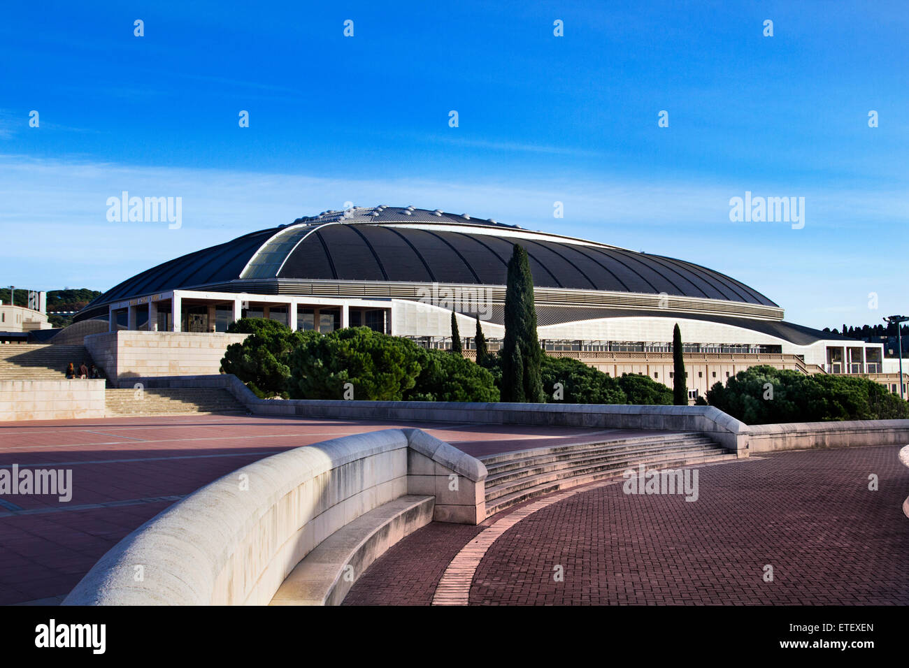 Palau Sant Jordi (1990), par Arata Isozaki. Barcelone. Banque D'Images