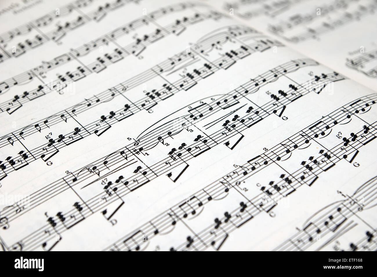 Partitions de musique ancienne avec notes Banque D'Images