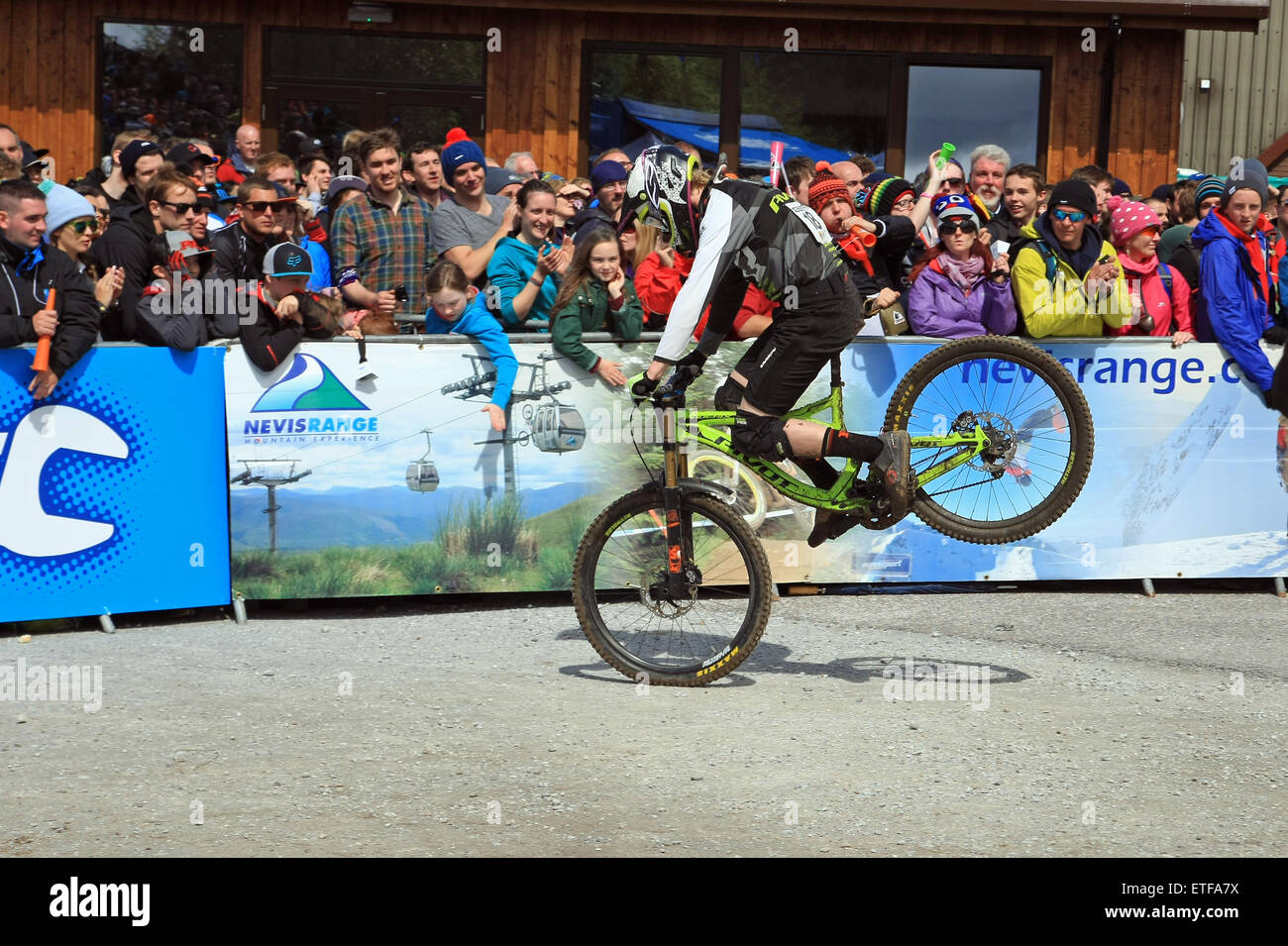 Coupe du Monde de vélo de montagne UCI à Fort William (Écosse), le 6 et 7 juin 2015 Banque D'Images