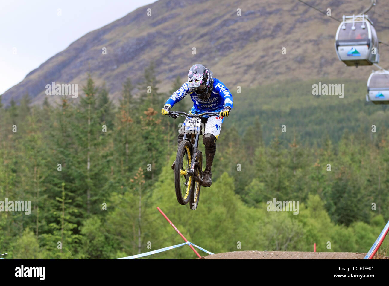 Joseph Smith, Cycles de réaction en chaîne de la Coupe du Monde de vélo de montagne UCI à Fort William (Écosse), le 6 et 7 juin 2015 Banque D'Images
