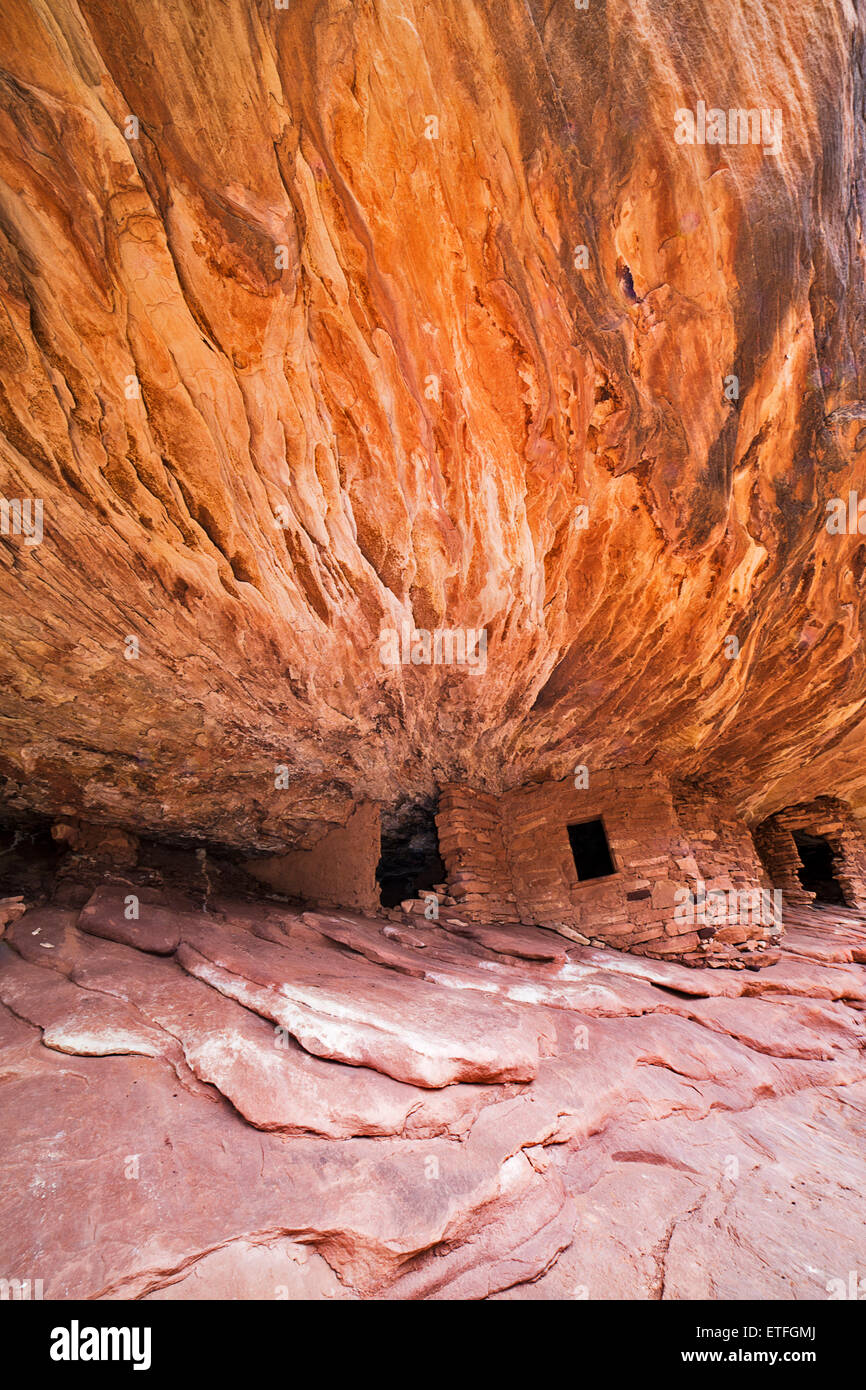 Fire House Ruin est un nom de fantaisie pour un ensemble de ruines Anasazi sur la branche sud de la Mule Canyon près de l'autoroute 95... Banque D'Images