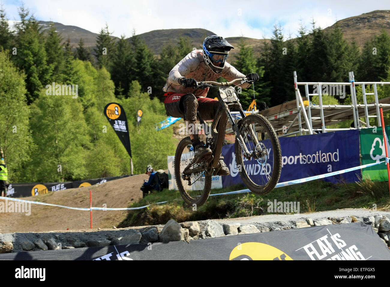 Coupe du Monde de vélo de montagne UCI à Fort William (Écosse), le 6 et 7 juin 2015 Banque D'Images
