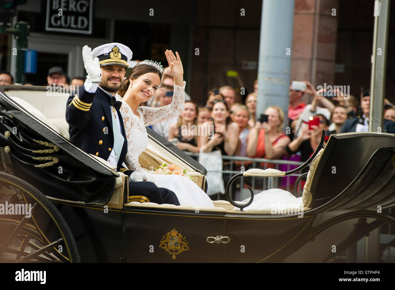 Mariage du Prince Carl Philip de Suède Banque D'Images