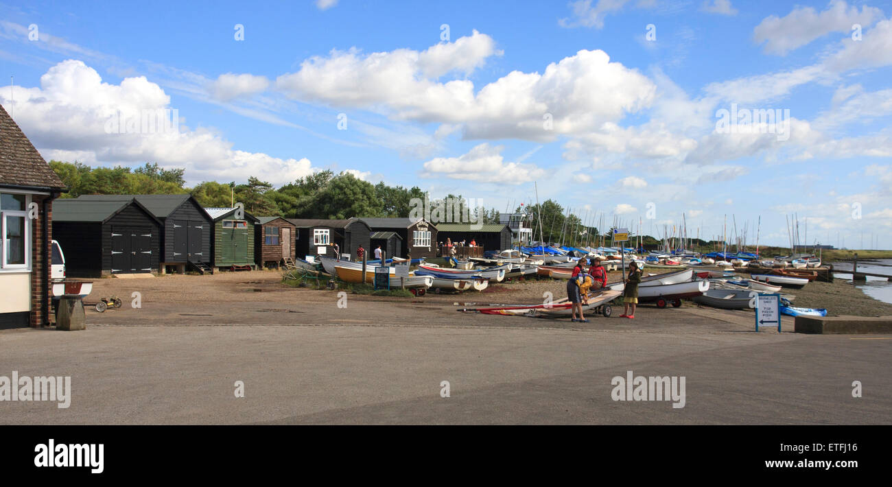 Yachts au Suffolk Orford UK Banque D'Images