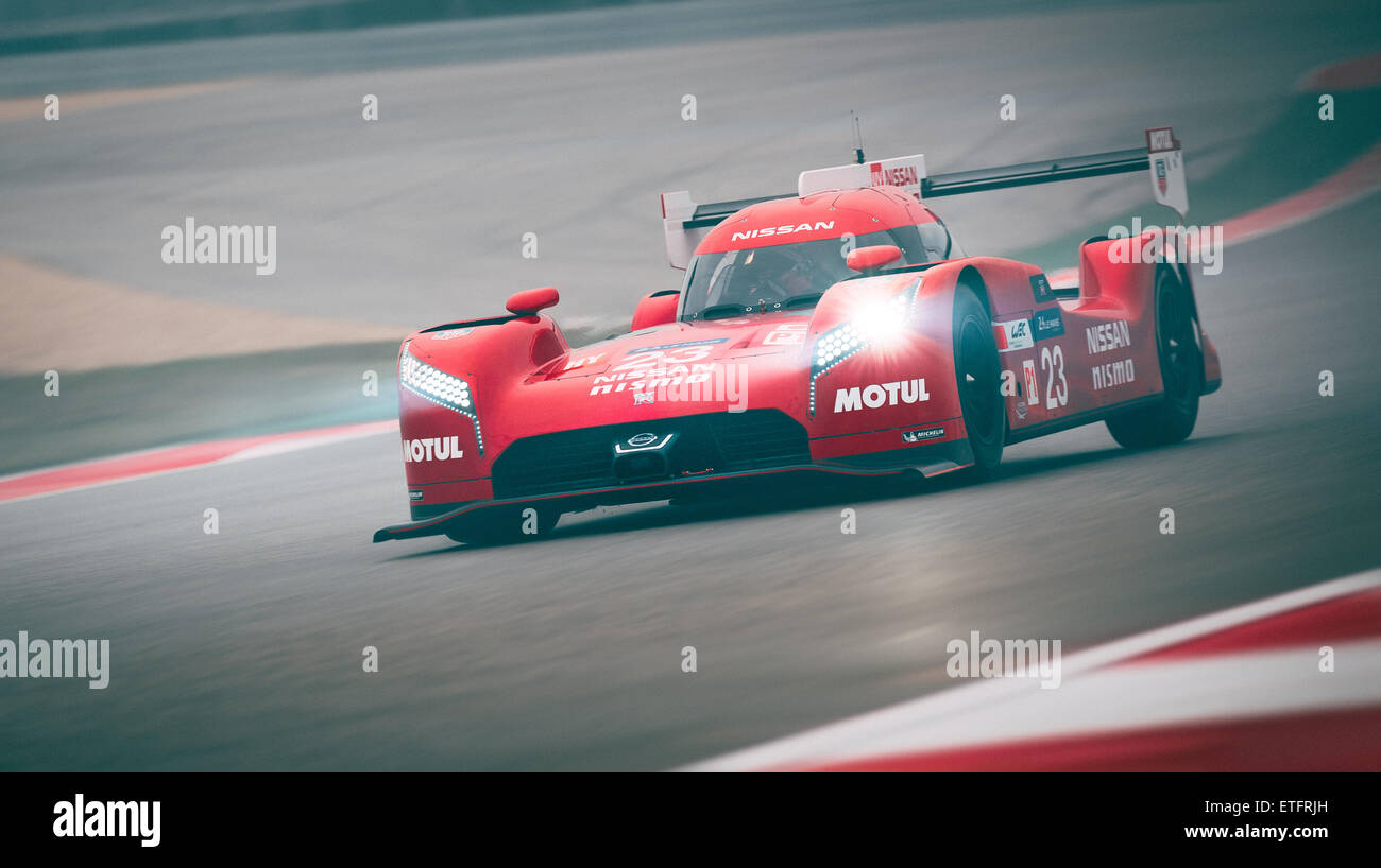 Nissan Nismo GT-R LMP1 conduisant au circuit des Amériques à Austin, TX. Banque D'Images