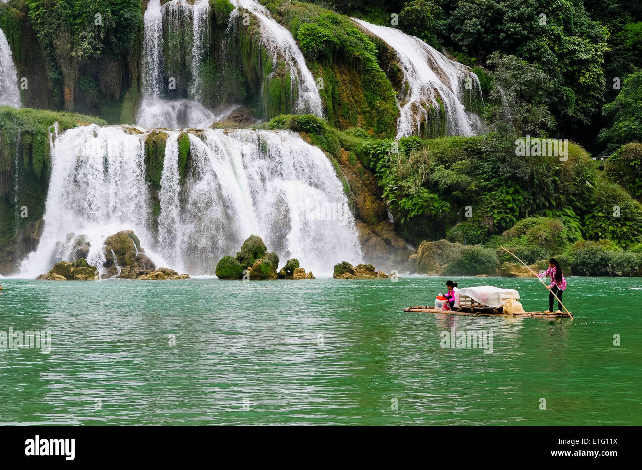 - Bangioc cascade Detian dans Caobang, Vietnam Banque D'Images