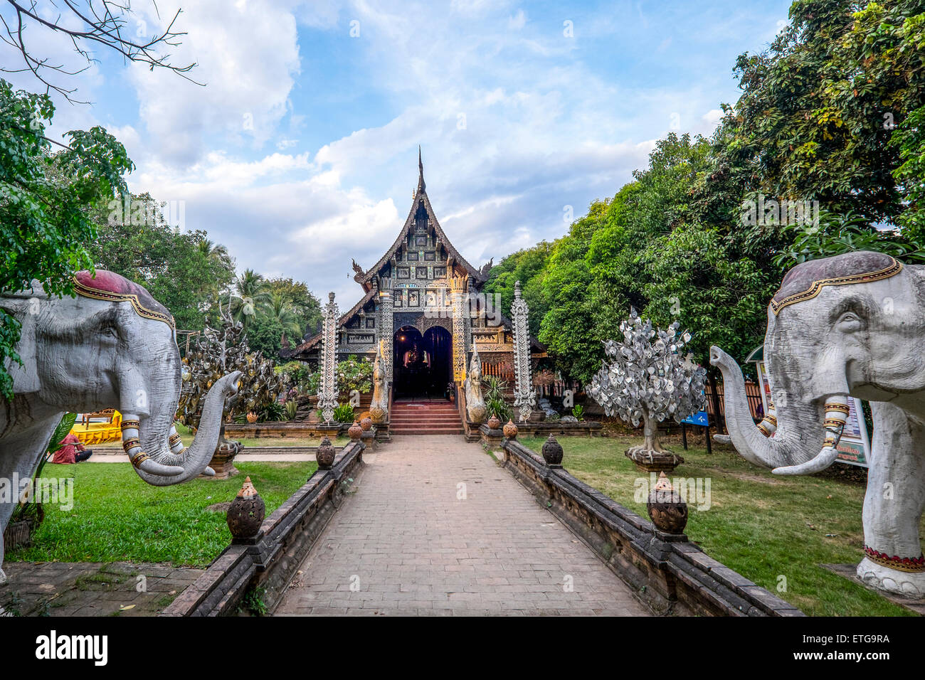 L'Asie. La Thaïlande. Chiang Mai. Wat Lok Molee. Banque D'Images