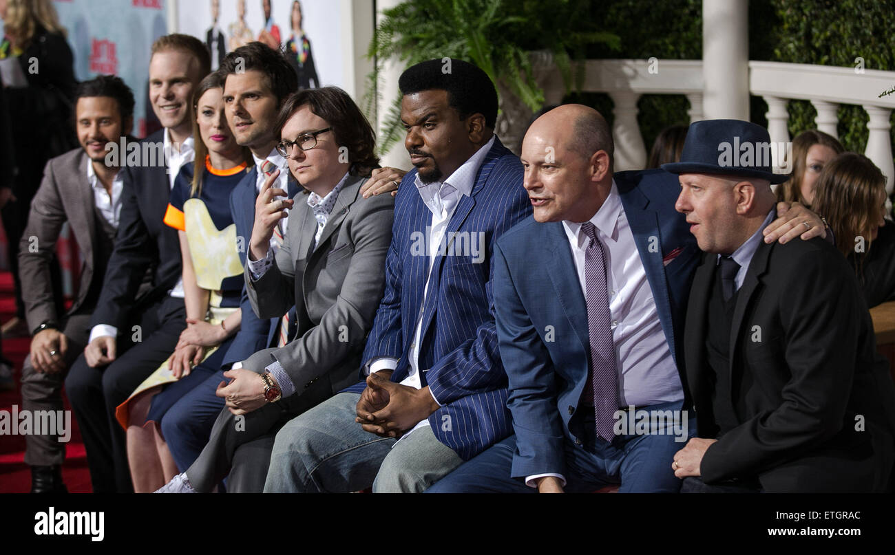 Les célébrités assister à Los Angeles Premiere de 'Hot Tub Time Machine 2' au Regency Village Theatre. Avec : Andrew Panay, Josh Heald, Gillian Jacobs, Adam Scott, Clark Duke, Craig Robinson, Rob Corddry, Steve Pink Où : Los Angeles, California, United States Quand : 18 Mar 2015 Crédit : Brian à/WENN.com Banque D'Images