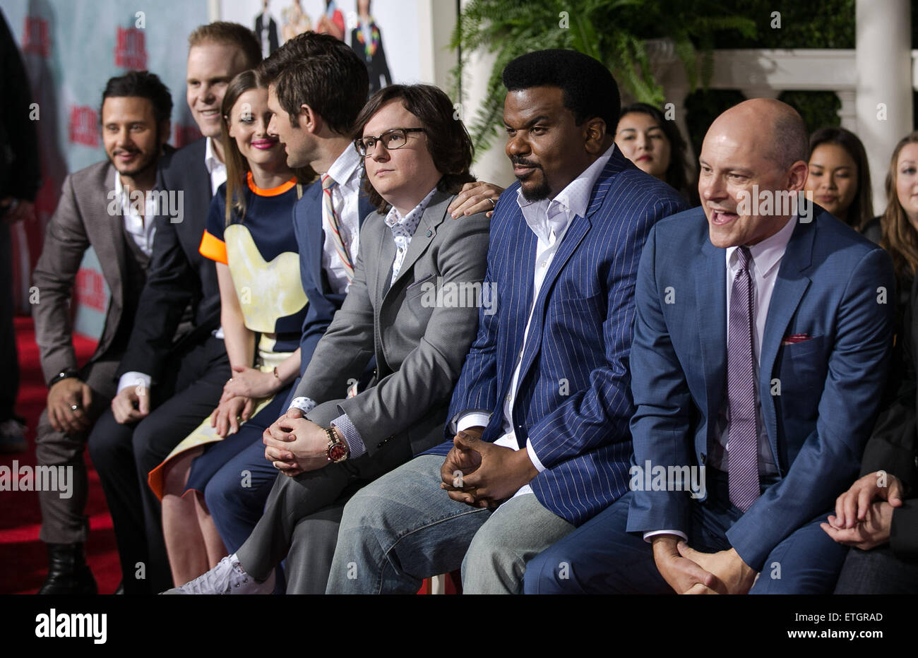 Les célébrités assister à Los Angeles Premiere de 'Hot Tub Time Machine 2' au Regency Village Theatre. Avec : Andrew Panay, Josh Heald, Gillian Jacobs, Adam Scott, Clark Duke, Craig Robinson, Rob Corddry, Steve Pink Où : Los Angeles, California, United States Quand : 18 Mar 2015 Crédit : Brian à/WENN.com Banque D'Images