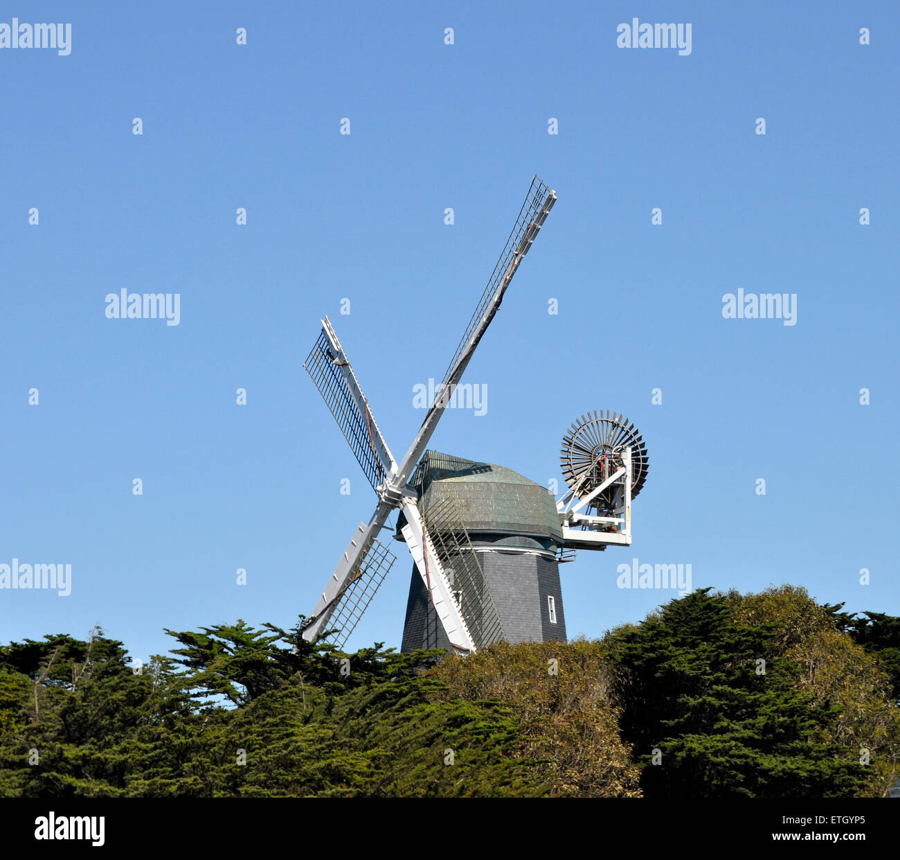 Moulin à vent, le Golden Gate Park, San Francisco Banque D'Images