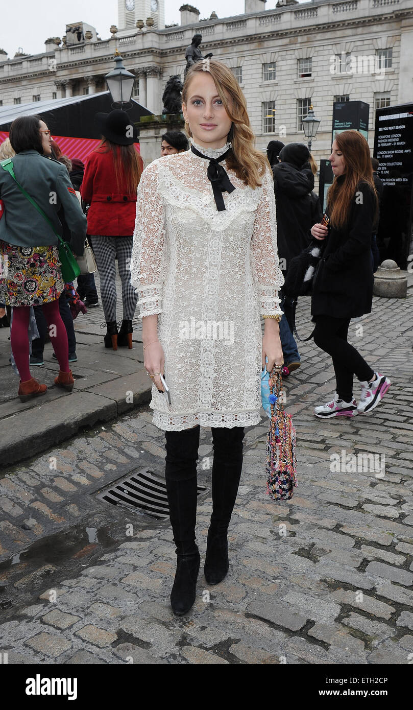 London Fashion Week A/W 2015 - Bora Aksu - Arrivées comprend : Rosie Fortescue Où : London, Royaume-Uni Quand : 20 février 2015 Source : WENN.com Alexander/va Banque D'Images