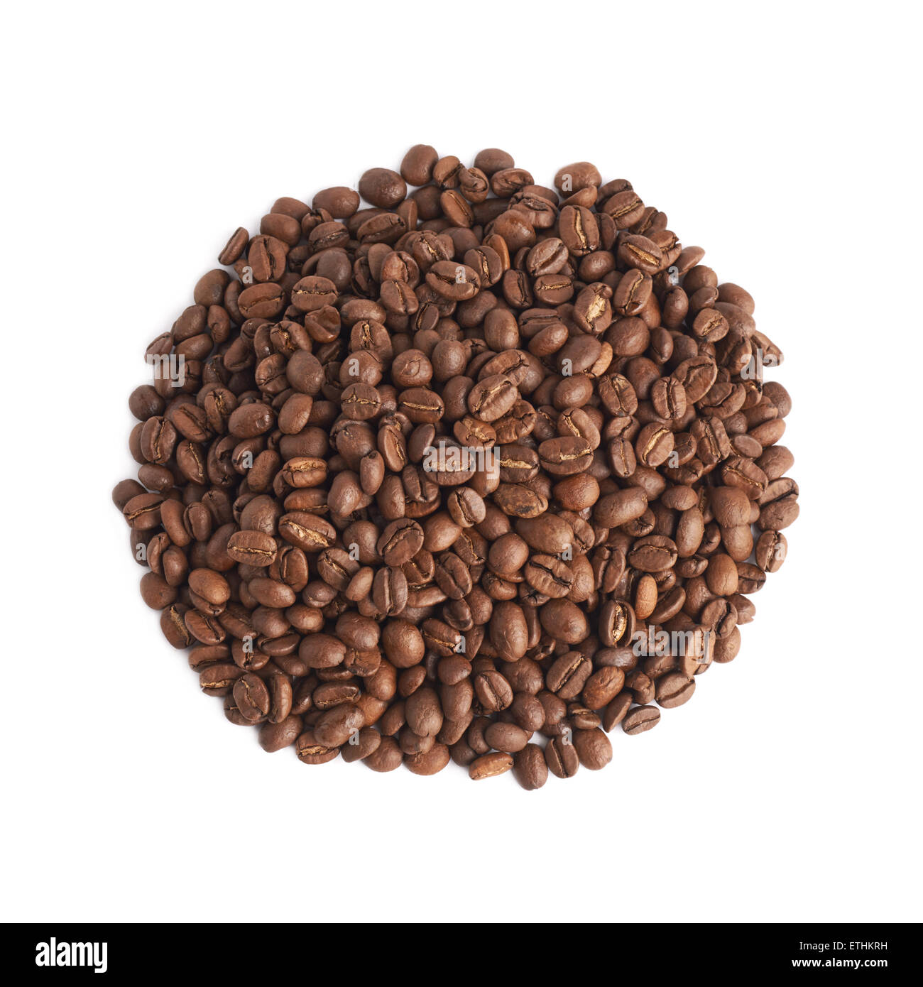 Tas de grains de café Roasted Brown Banque D'Images