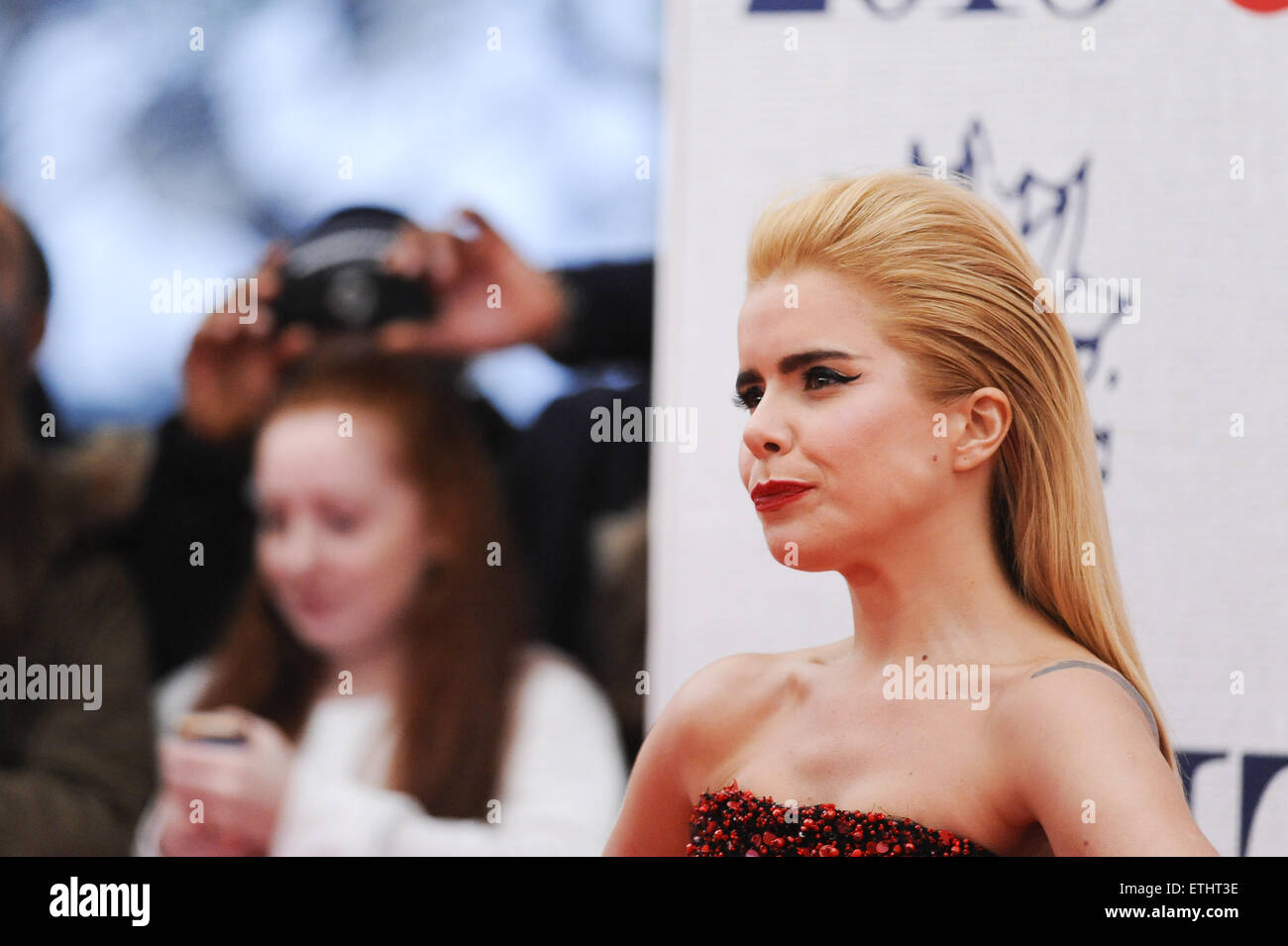 Les BRIT Awards 2015 qui a eu lieu à l'O2 - Tapis rouge avec des arrivées : Paloma Faith Où : London, Royaume-Uni Quand : 25 Mar 2015 Crédit : Euan Cherry/WENN.com Banque D'Images