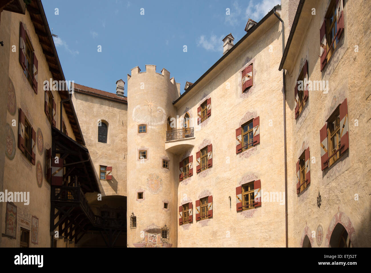 Château de Brunico, Messner Mountain Museum, MMM Ripa, Bruneck, Brunico, le Tyrol du Sud, Italie Banque D'Images