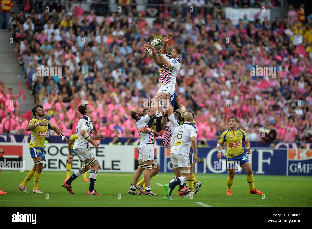 Stade De France 13 Juin 2015 Paris France Top14 Rugby Finale Stade Francais Contre Clermont Auvergne Pascal Pape Sfp C Plus Sport Action Alamy Live News Photo Stock Alamy