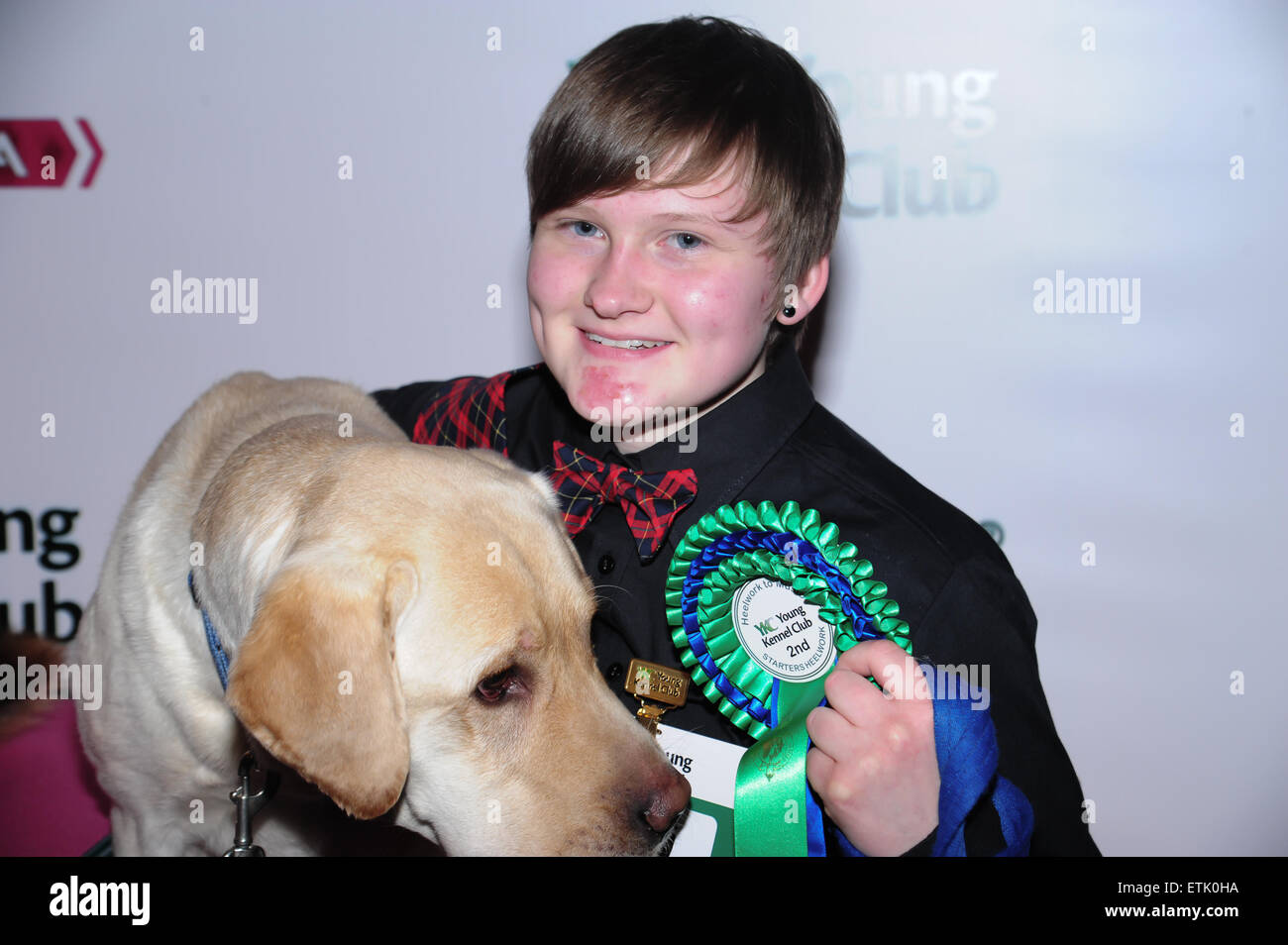 Crufts 2015 Journée d'ouverture tenue à l'NEC Birmingham - Jour 1 avec : Katie Gill, démarreurs heelwork to music runner up Où : Birmingham, Royaume-Uni Quand : 05 mars 2015 Credit : Anthony Stanley/WENN.com Banque D'Images