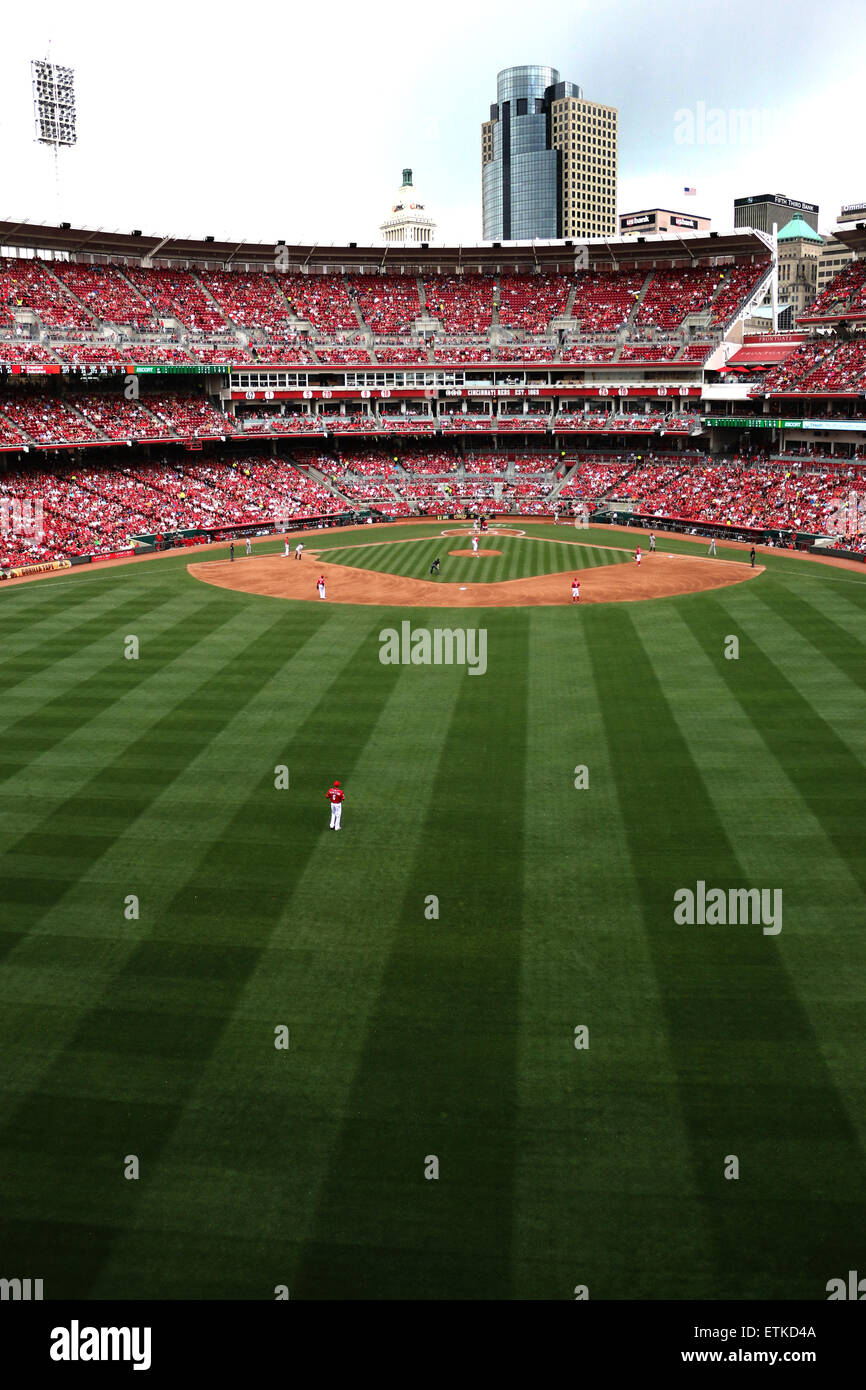 Great American Ball Park, centre-ville de Cincinnati baseball field Banque D'Images