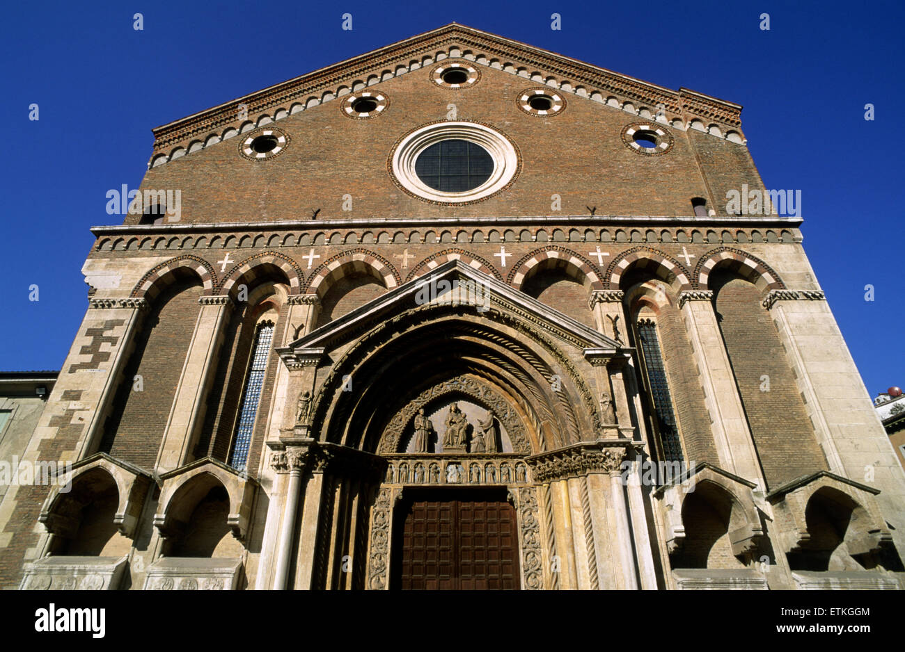 Italie, Vénétie, Vicence, église de San Lorenzo Banque D'Images