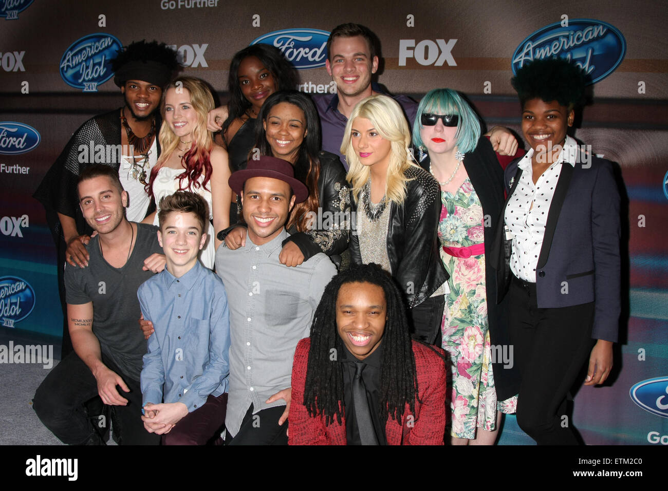 American Idol Saison 14 finalistes - Parti avec des arrivées : Quentin, Maddie Alexander Walker, Adanna Duru, Clark Beckham, Sarina-Joi Crowe, Jax, Joey Cook, Tyanna Jones, Nick, Fradiani Rayvon Daniel Seavey, Owen, Qaasim Middleton Où : Los Angeles, California, United States Quand : 11 Mar 2015 Crédit : Nicky Nelson/WENN.com Banque D'Images