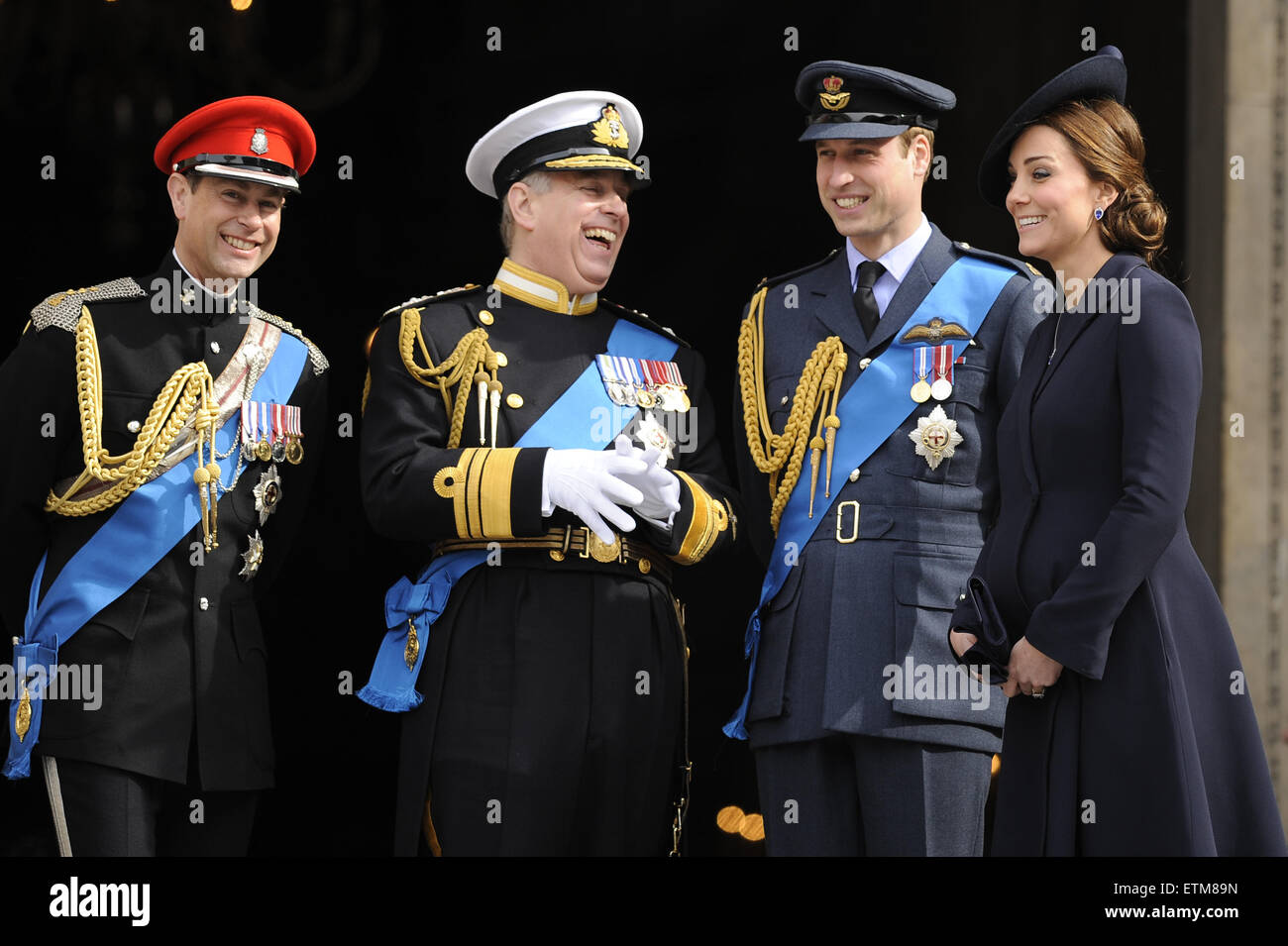 Les membres de la famille royale assiste à la commémoration publique pour marquer la fin des opérations de combat en Afghanistan à St.Paul's Cathedral à Londres. Comprend : l'île d'Essex, le Prince Andrew, le Prince William, duc de Cambridge Catherin Duches de Cambridge où : London, Royaume-Uni Quand : 13 mars 2015 : Crédit d'Euan Cherry/WENN.com Banque D'Images